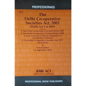 Professional's Delhi Co-operative Societies Act, 2003 Bare Act 2022